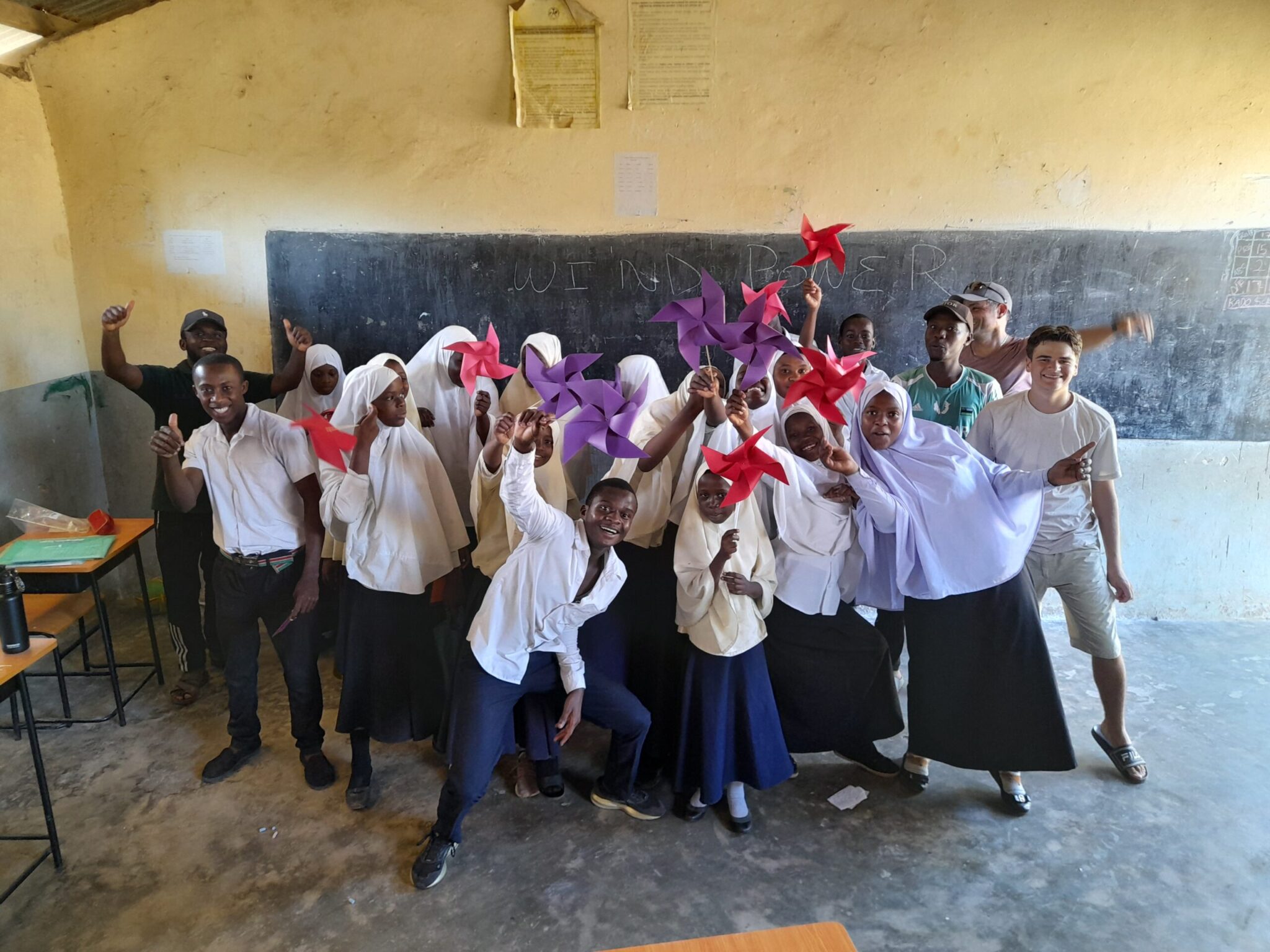 Children at conservation club in Zanzibar