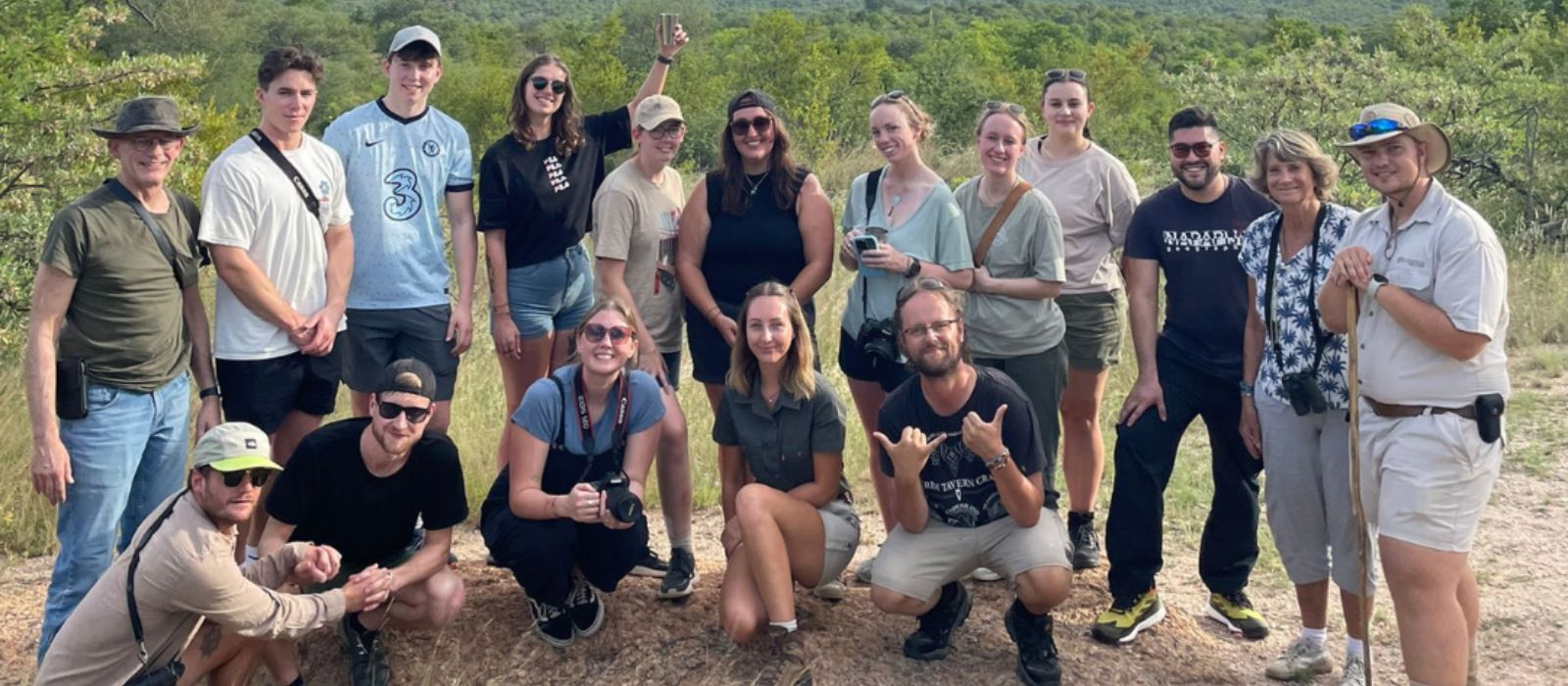 a group photo of volunteers